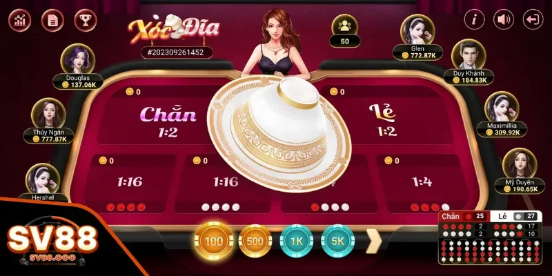 Tỷ lệ thưởng Xóc Đĩa Online